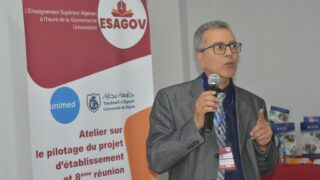 la 8 ème réunion des partenaires du consortium ESAGOV. 60 lancement de latelier sur le pilotage du projet d etablissement et la 8eme reunion des partenaires du consortium ESAGOV du 07 a 64