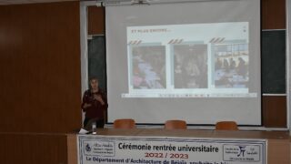 Ceremonie de lancement officiel de la rentree universitaire 2022 2023 departement d architecture 179