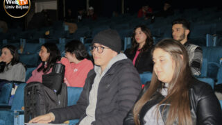 Photos de Mme. SARAOUI ATTAR Selma du département d'architecture, lors de sa présentation d'un cours en ligne en anglais via google meet. 5 MG 0865