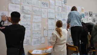 Célébration de la journée nationale de l’étudiant. 25 Celebration de la journee national de letudiant par le departement d architecture jeudi 18mai au campus d El kseur.029 1