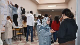 Célébration de la journée nationale de l’étudiant. 26 Celebration de la journee national de letudiant par le departement d architecture jeudi 18mai au campus d El kseur.030 1