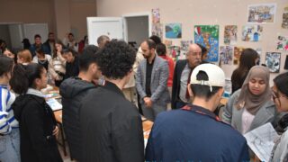 Célébration de la journée nationale de l’étudiant. 31 Celebration de la journee national de letudiant par le departement d architecture jeudi 18mai au campus d El kseur.035 1