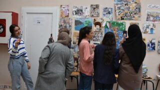 Célébration de la journée nationale de l’étudiant. 65 Celebration de la journee national de letudiant par le departement d architecture jeudi 18mai au campus d El kseur.070 1