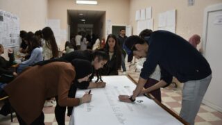 l'affichage atelier de projet / Licence 1_Département d’architecture. 58 L affichage atelier de projet Licence departement d architecture 31 mai au campus d El kseur .130