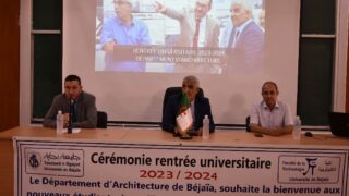 La rentree universitaire 2023 2024 organise par le departement d architecture au campus d Elkseur le 24 09 2024010