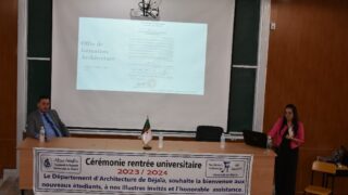 La rentree universitaire 2023 2024 organise par le departement d architecture au campus d Elkseur le 24 09 2024114