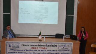 La rentree universitaire 2023 2024 organise par le departement d architecture au campus d Elkseur le 24 09 2024115