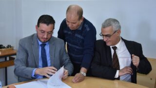 Installation de Monsieur BOUNOUNI Sofiane en qualité de vice doyen. 50 Istalation de Monsieur BOUNOUNI Sofiane en qualite de vice doyen charge de la pedagogie a la faculte de technologie le 14 11 20 70