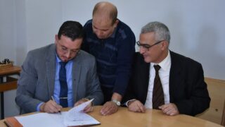 Installation de Monsieur BOUNOUNI Sofiane en qualité de vice doyen. 51 Istalation de Monsieur BOUNOUNI Sofiane en qualite de vice doyen charge de la pedagogie a la faculte de technologie le 14 11 20 71