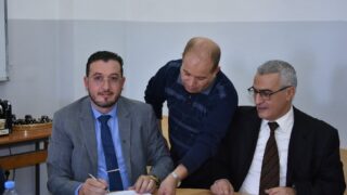 Installation de Monsieur BOUNOUNI Sofiane en qualité de vice doyen. 52 Istalation de Monsieur BOUNOUNI Sofiane en qualite de vice doyen charge de la pedagogie a la faculte de technologie le 14 11 20 72