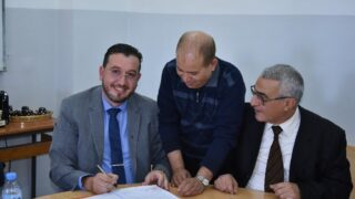 Installation de Monsieur BOUNOUNI Sofiane en qualité de vice doyen. 53 Istalation de Monsieur BOUNOUNI Sofiane en qualite de vice doyen charge de la pedagogie a la faculte de technologie le 14 11 20 73