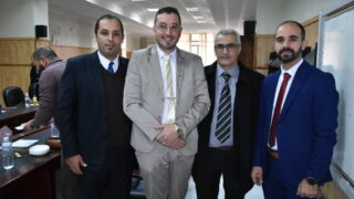 Instalation de monsieur DAICHE en qualite de chef de departement d architecture 03 12 202364