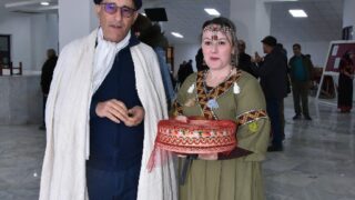 Celebration d Yennayer 2074 a l universite Abderrahmane Mira Bejaia par la faculte des lettres et des langues le 11 01 2024021