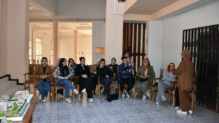 l affichage final de l atelier L2 architecture faculte de technologie Presentation de a maquette de l eudiante Boussemar Mounir 10