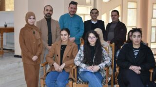 l affichage final de l atelier L2 architecture faculte de technologie Presentation de a maquette de l eudiante Boussemar Mounir 18