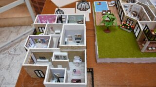 l affichage final de l atelier L2 architecture faculte de technologie Presentation de a maquette de l eudiante Boussemar Mounir 26