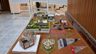 l affichage final de l atelier L2 architecture faculte de technologie Presentation de a maquette de l eudiante Boussemar Mounir 28