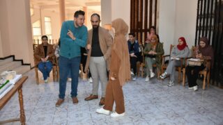 l affichage final de l atelier L2 architecture faculte de technologie Presentation de a maquette de l eudiante Boussemar Mounir 30