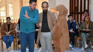 l affichage final de l atelier L2 architecture faculte de technologie Presentation de a maquette de l eudiante Boussemar Mounir 31