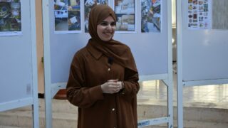 l affichage final de l atelier L2 architecture faculte de technologie Presentation de a maquette de l eudiante Boussemar Mounir 33