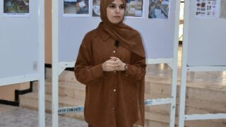 l affichage final de l atelier L2 architecture faculte de technologie Presentation de a maquette de l eudiante Boussemar Mounir 34