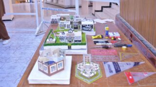 l affichage final de l atelier L2 architecture faculte de technologie Presentation de a maquette de l eudiante Boussemar Mounir 39