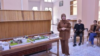 l affichage final de l atelier L2 architecture faculte de technologie Presentation de a maquette de l eudiante Boussemar Mounir 44