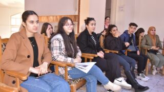 l affichage final de l atelier L2 architecture faculte de technologie Presentation de a maquette de l eudiante Boussemar Mounir 47