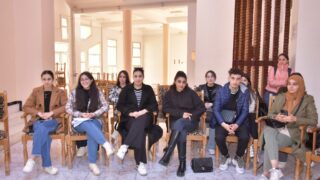 l affichage final de l atelier L2 architecture faculte de technologie Presentation de a maquette de l eudiante Boussemar Mounir 51