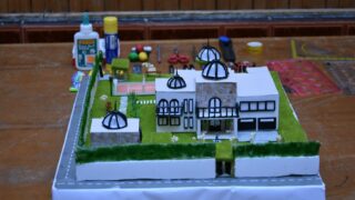 l affichage final de l atelier L2 architecture faculte de technologie Presentation de a maquette de l eudiante Boussemar Mounir 59