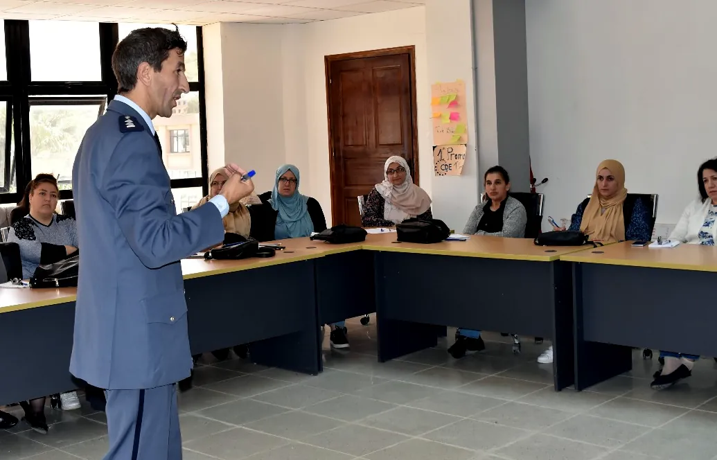 Photos prises lors du cycle de perfectionnement au profit du personnel des laboratoires de l’université