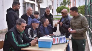 Rencontres qualificatives Mini football universitaire entre la direction des oeuvres universitaire de Bejaia et la selection de 16