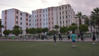 Rencontres qualificatives Mini football universitaire entre la direction des oeuvres universitaire de Bejaia et la selection de 25