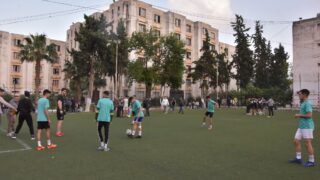 Rencontres qualificatives Mini football universitaire entre la direction des oeuvres universitaire de Bejaia et la selection de 40