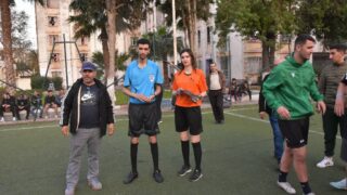 Rencontres qualificatives Mini football universitaire entre la direction des oeuvres universitaire de Bejaia et la selection de 57