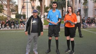 Rencontres qualificatives Mini football universitaire entre la direction des oeuvres universitaire de Bejaia et la selection de 58