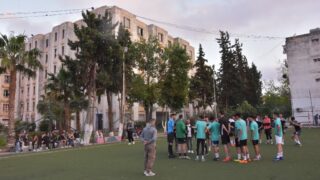 Rencontres qualificatives Mini football universitaire entre la direction des oeuvres universitaire de Bejaia et la selection de 62
