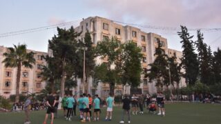 Rencontres qualificatives Mini football universitaire entre la direction des oeuvres universitaire de Bejaia et la selection de 64