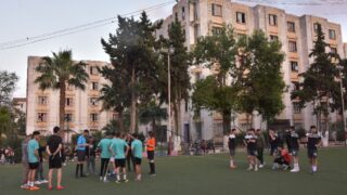 Rencontres qualificatives Mini football universitaire entre la direction des oeuvres universitaire de Bejaia et la selection de 65