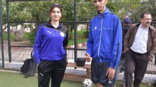 Rencontres qualificatives Mini football universitaire entre la direction des oeuvres universitaire de Bejaia et la selection de 70