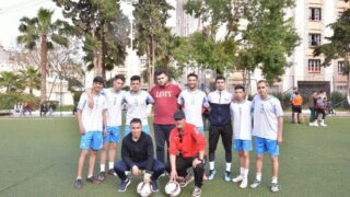 Rencontres qualificatives Mini football universitaire entre la direction des oeuvres universitaire de Bejaia et la selection de 75