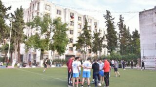 Rencontres qualificatives Mini football universitaire entre la direction des oeuvres universitaire de Bejaia et la selection de 76