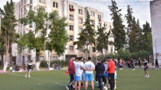 Rencontres qualificatives Mini football universitaire entre la direction des oeuvres universitaire de Bejaia et la selection de 77