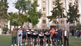 Rencontres qualificatives Mini football universitaire entre la direction des oeuvres universitaire de Bejaia et la selection de 79