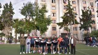 Rencontres qualificatives Mini football universitaire entre la direction des oeuvres universitaire de Bejaia et la selection de 80