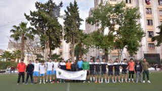 Rencontres qualificatives Mini football universitaire entre la direction des oeuvres universitaire de Bejaia et la selection de 83