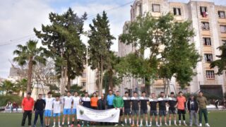 Rencontres qualificatives Mini football universitaire entre la direction des oeuvres universitaire de Bejaia et la selection de 84