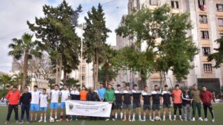 Rencontres qualificatives Mini football universitaire entre la direction des oeuvres universitaire de Bejaia et la selection de 86