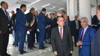 Visite du Pr Kamel BADDARI, MESRS à l'université de Bejaia 3 25 visite du ministre de lenseignement superieur Pr BADDARI 25 avril 2024 0474