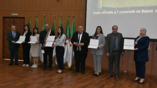 Visite du Pr Kamel BADDARI, MESRS à l'université de Bejaia 3 209 visite du ministre de lenseignement superieur Pr BADDARI 25 avril 2024 0658